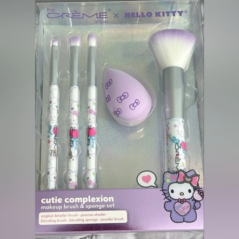 The Crème Shop x Hello Kitty Makeup Brush Set - Lavender